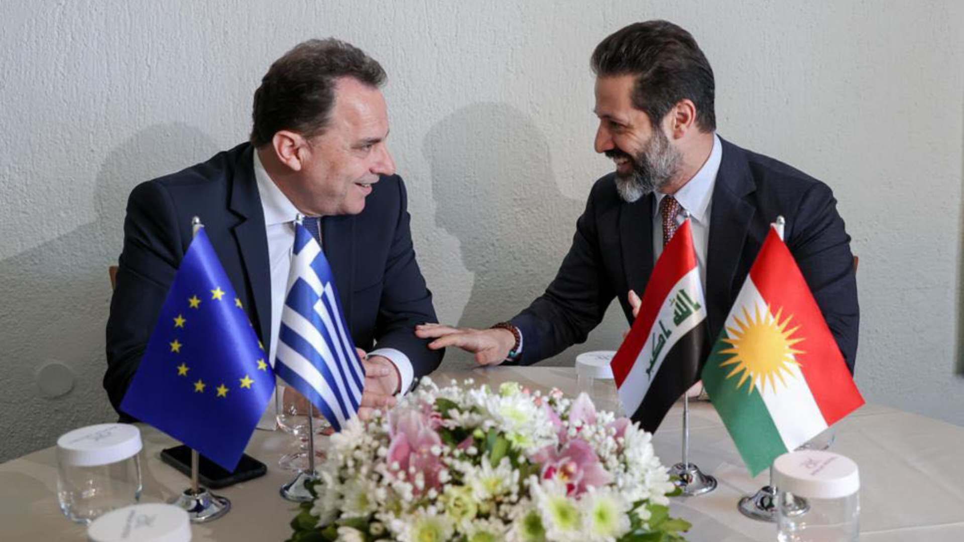  Qubad Talabani and Greek Minister of Agriculture.