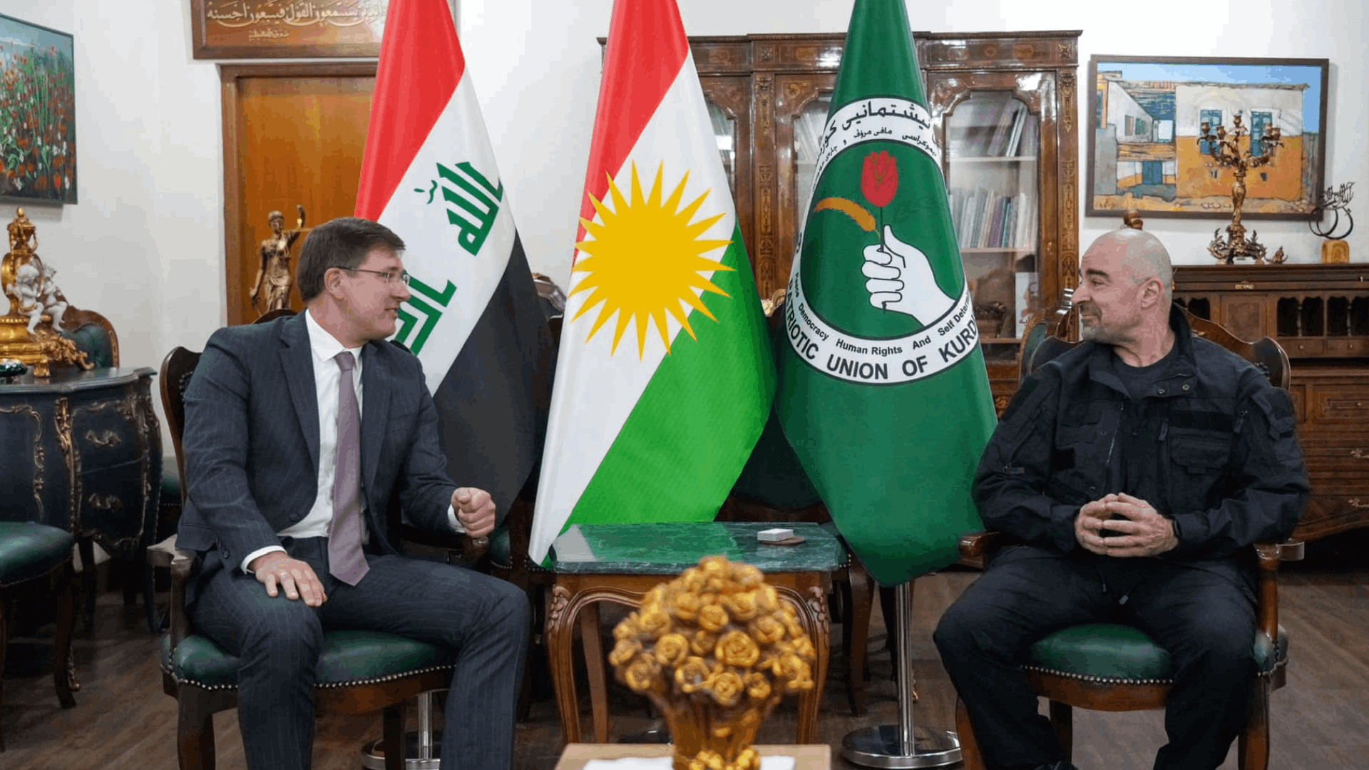 Serok Bafil û Konsulê Rûsyayê yê li Herêma Kurdistanê Maksîm Rûbîn  