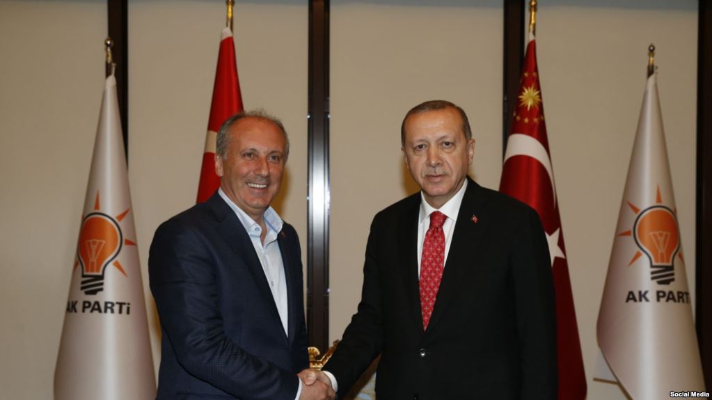 Muharrem Înce û Recep Tayyîp Erdogan