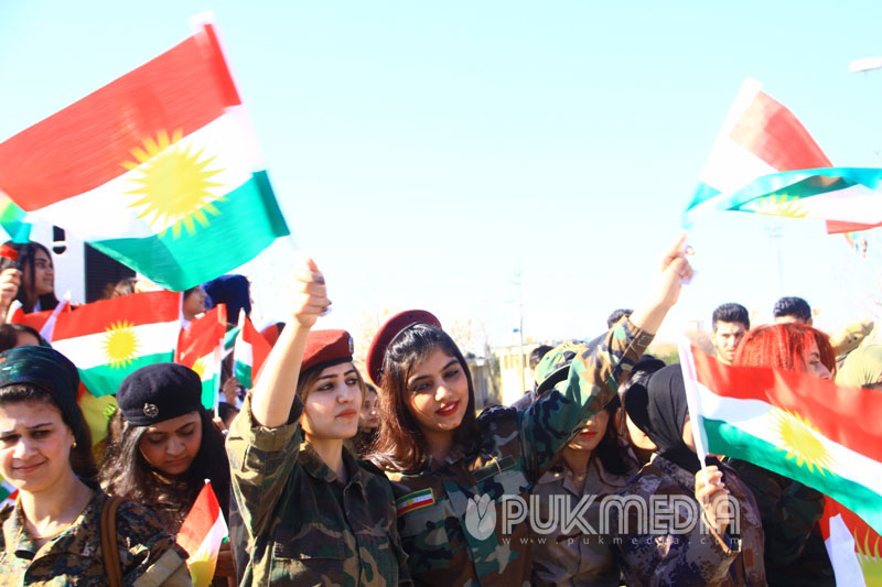 Bi wêne.. Roja ala Kurdistanê li Silêmaniyê