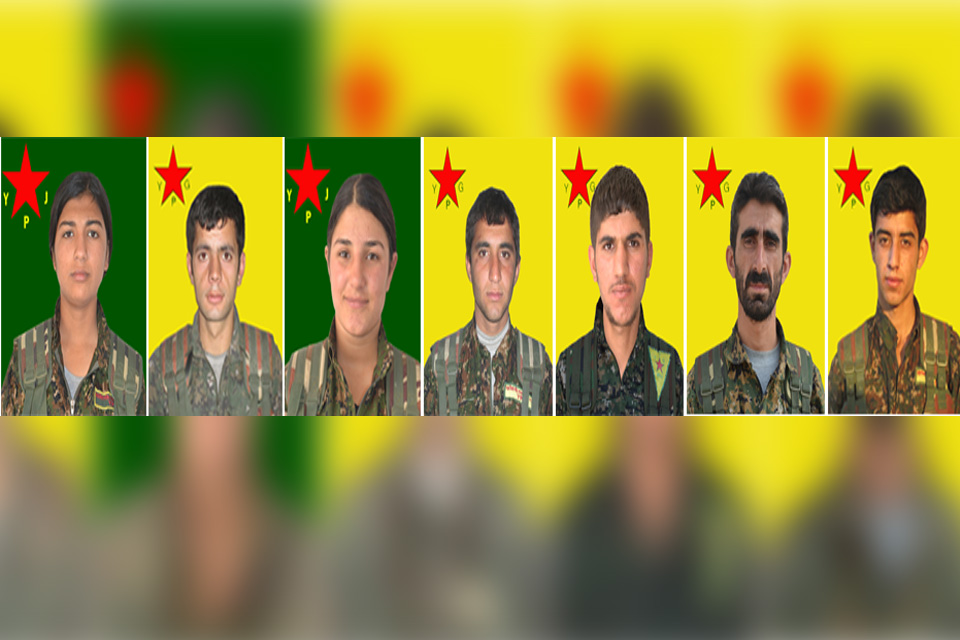 YPG`ê nasnameyên şehîdên berxwedana kantona Kobanê ragihand