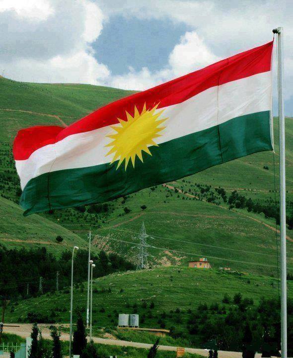Флаг Курдов Фото